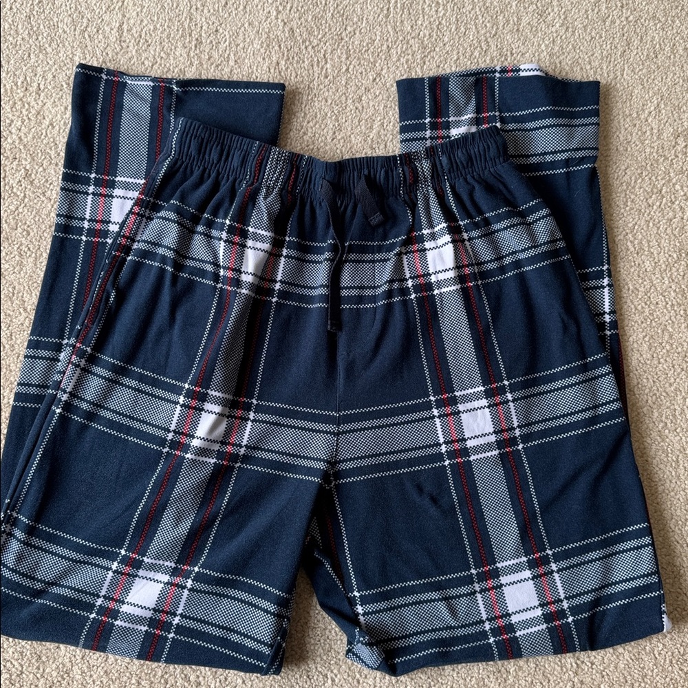 Eddie Bauer & Perry Ellis Lounge Red & Blue Plaid Pants - Picture 7 of 10